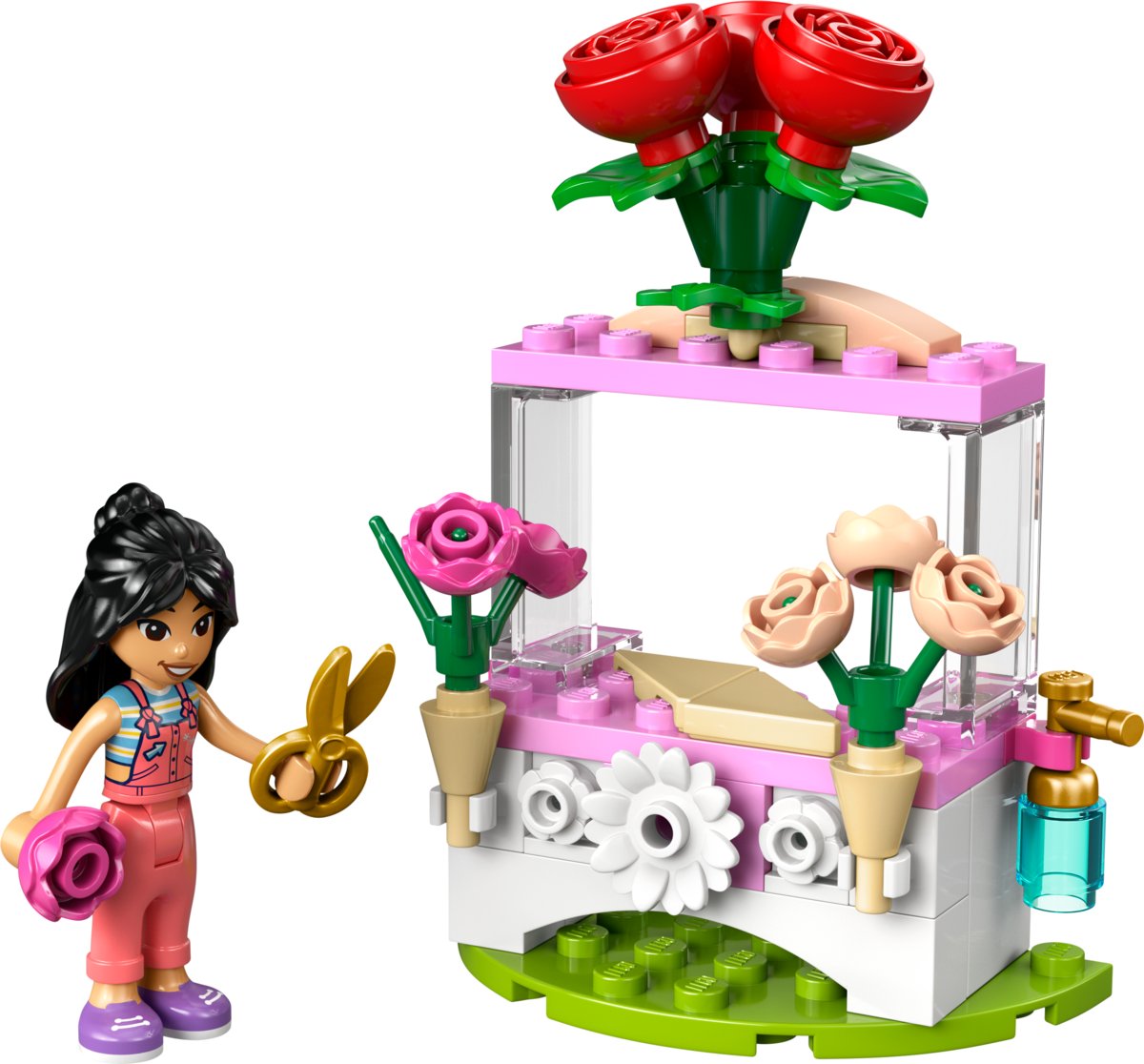 LEGO Friends, klocki, Kwiatowe stoisko z różami, 30721