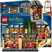 LEGO Harry Potter Book Nook -76450– Magiczny Peron 9¾, Ekspres do Hogwartu, Minifigurki i Zwierzątka | Kolekcjonerska Ozdoba na Półkę + EBOOK