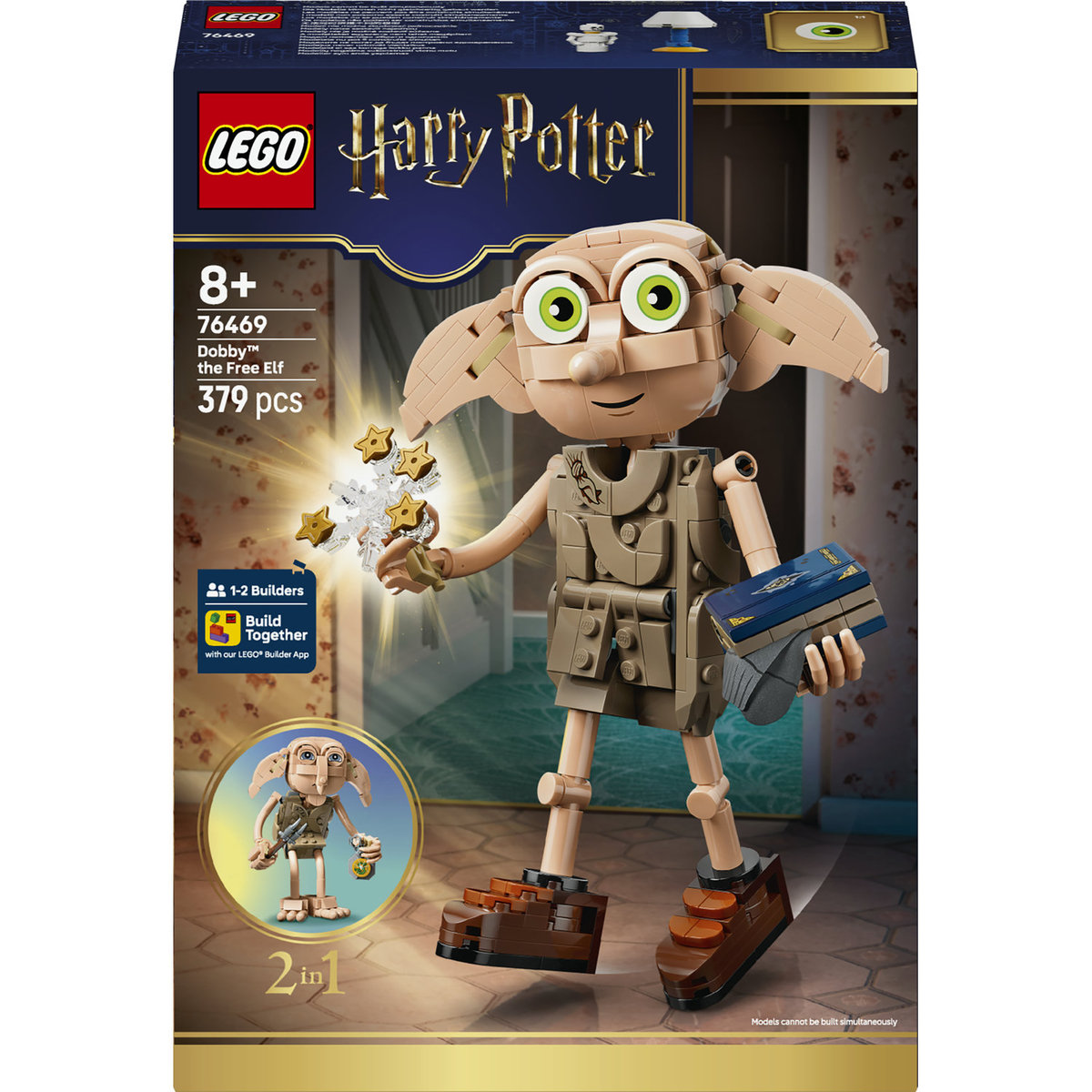 LEGO Harry Potter, klocki, Wolny skrzat Zgredek, zabawka konstrukcyjna dla dziecka, 76469