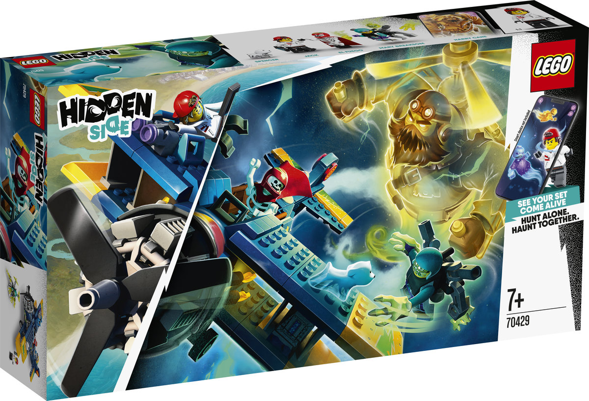 LEGO Hidden Side, klocki, Samolot kaskaderski El Fuego, 70429