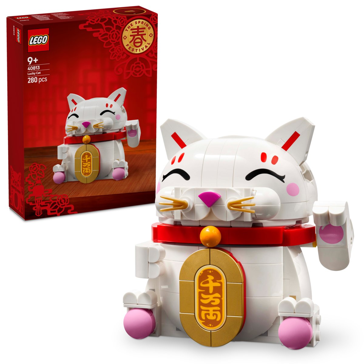 LEGO Iconic, klocki, Japoński kot szczęścia, 40813 - LEGO | Sklep EMPIK.COM