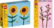 LEGO ICONS Słoneczniki 40524 + LEGO ICONS Kwitnąca wiśnia 40725