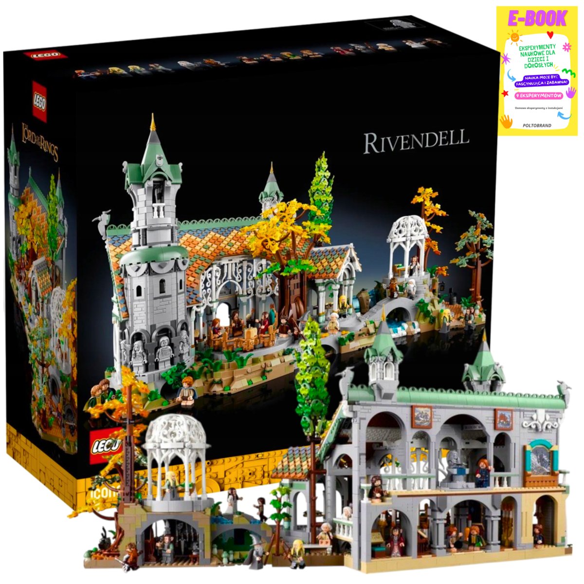 LEGO® Icons WŁADCA PIERŚCIENI RIVENDELL (10316) KLOCKI PREZENT + EBOOK