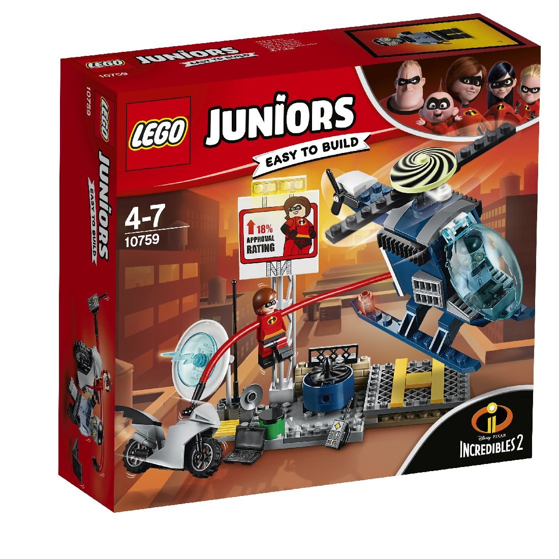 LEGO Juniors, klocki Pościg Elastyny, 10759