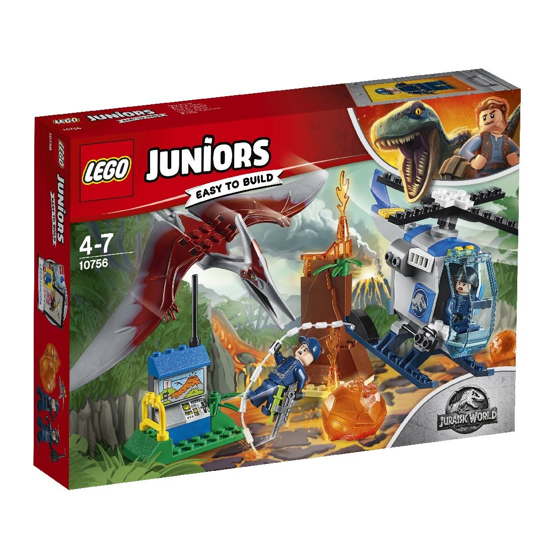LEGO Juniors, klocki Ucieczka przed pteranodonem, 10756