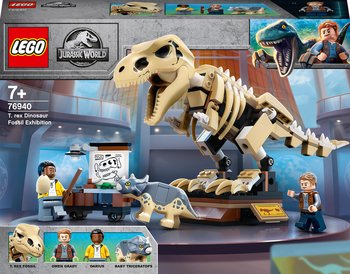 LEGO Jurassic World, klocki, klocki, Wystawa skamieniałości tyranozaura, 76940 - LEGO