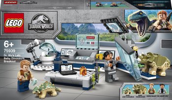 LEGO Jurassic World, klocki Laboratorium doktora Wu: ucieczka młodych dinozaurów, 75939 - LEGO