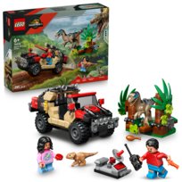 LEGO Jurassic World, klocki, Ucieczka terenówką przed raptorem, 76972