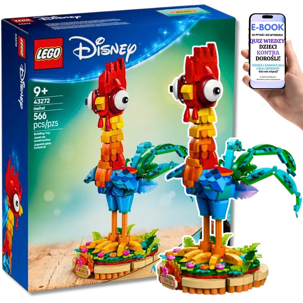 LEGO KLOCKI PREZENT DISNEY Heihei z Bajki Vaiana 2 | Disney -43272 + EBOOK-2
