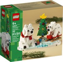 LEGO, klocki, Zimowe Niedźwiedzie Polarne, 40571