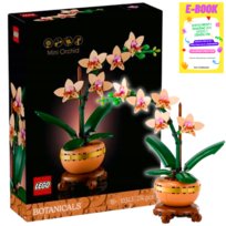 Lego Kwiaty Botanical Icons - Orchidea Mała - Prezent Dla Niej + Ebook