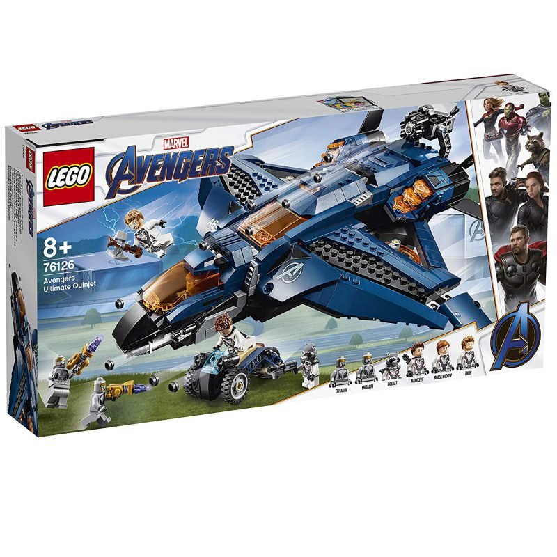 LEGO Marvel, Avengers, klocki Wspaniały Quinjet Avengersów, 76126