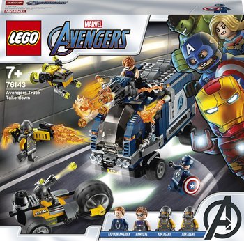 LEGO Marvel, Avengers, klocki Zatrzymanie ciężarówki, 76143 - LEGO