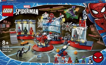LEGO Marvel, klocki Atak na kryjówkę Spider-Mana, 76175 - LEGO