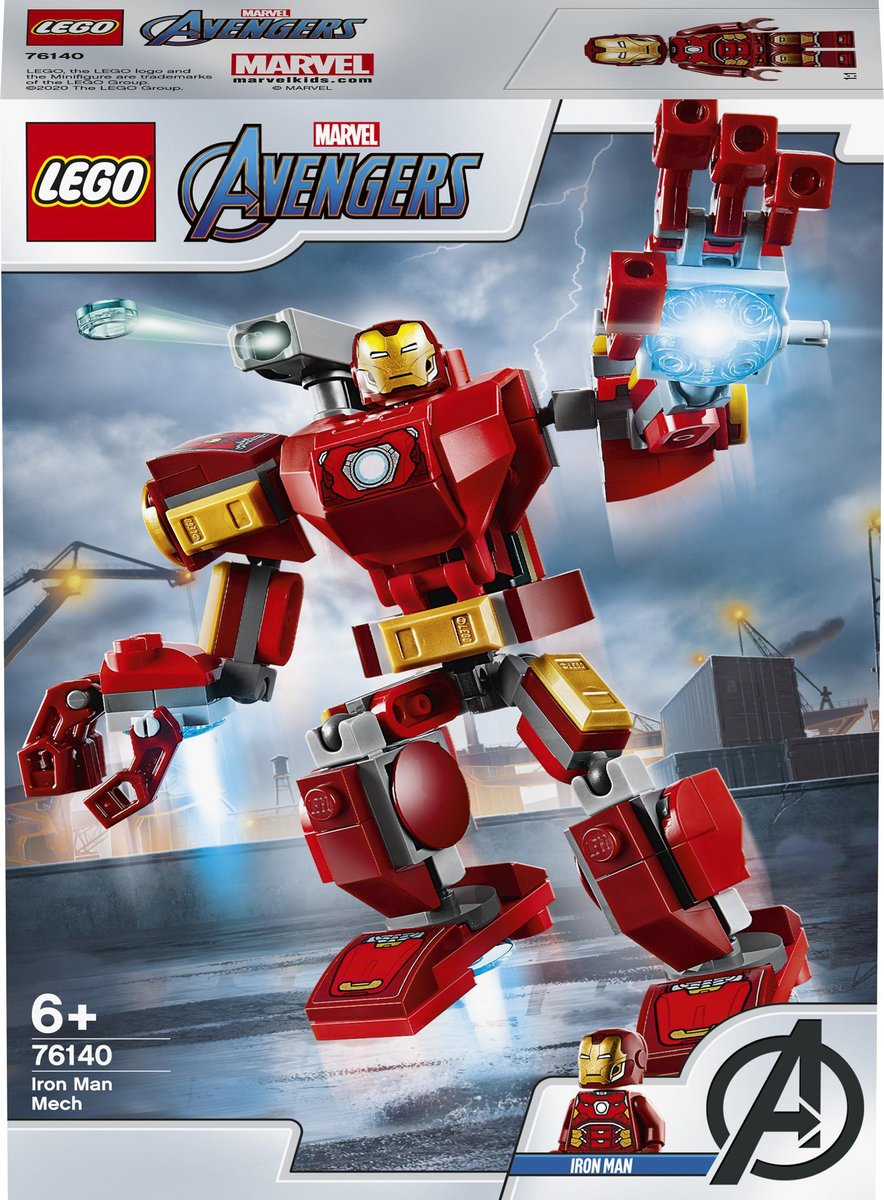 LEGO Marvel, klocki, Avengers, Mech Iron Mana, 76140