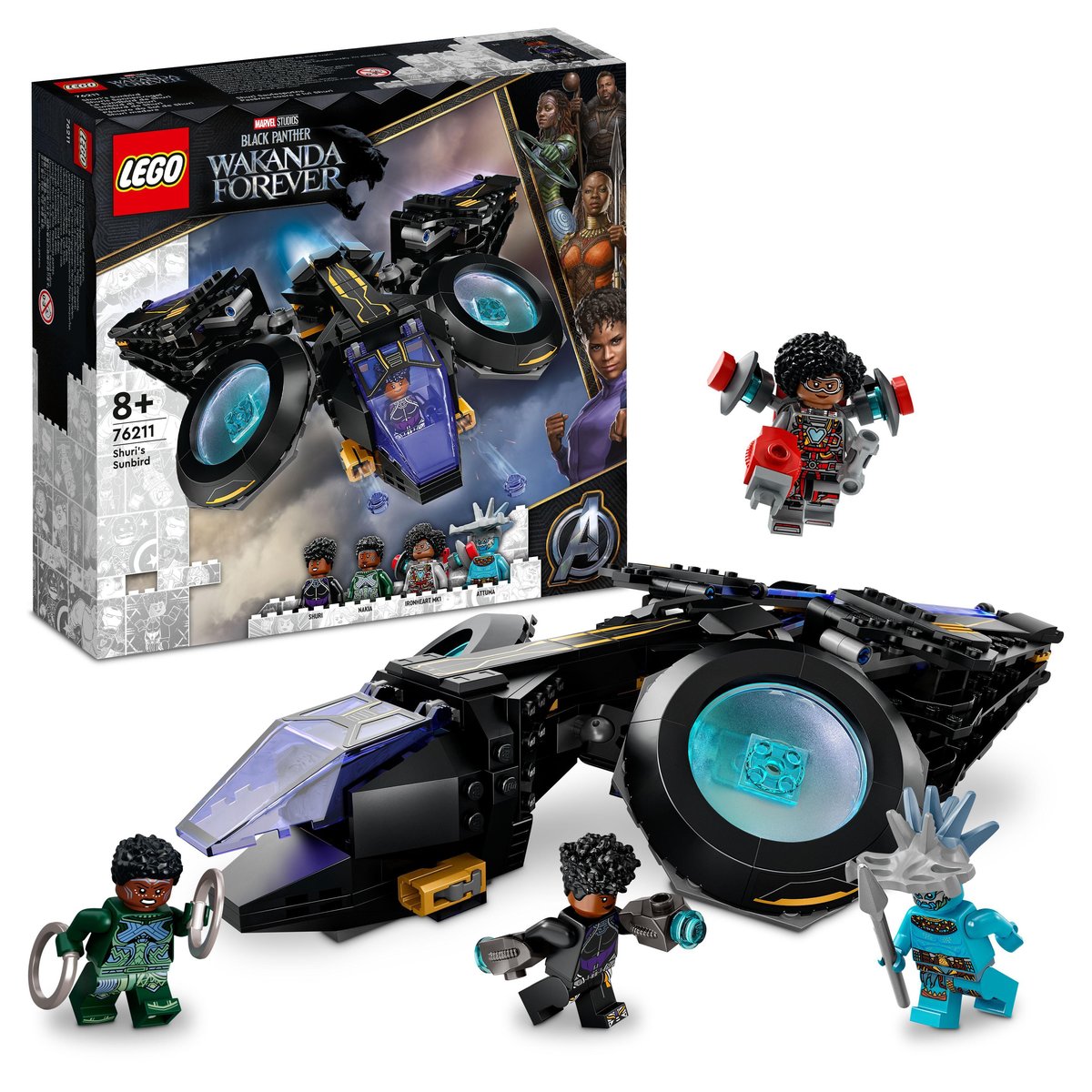 LEGO Marvel, klocki, Avengers, Statek Shuri, 76211