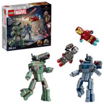 LEGO Marvel, klocki, Iron Man i War Machine kontra drony Hammera, 76320