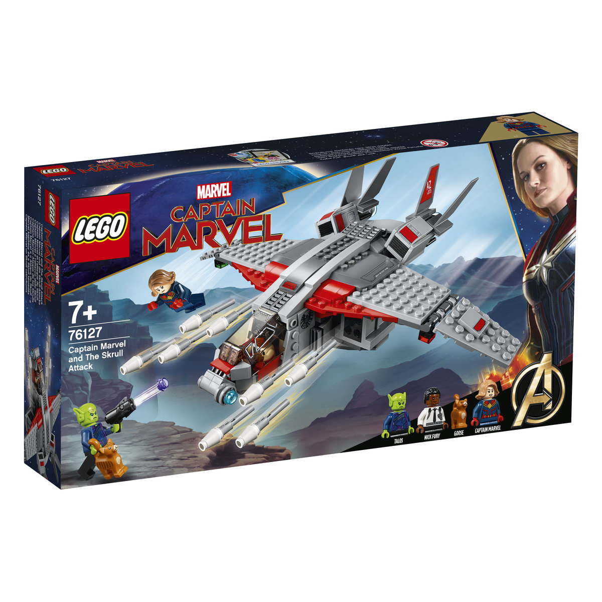 LEGO Marvel, klocki Kapitan Marvel i atak Skrullów
