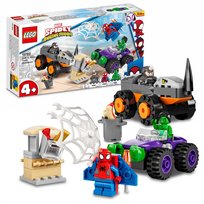 LEGO Marvel, klocki, Spidey, Hulk kontra Rhino - starcie pojazdów, 10782