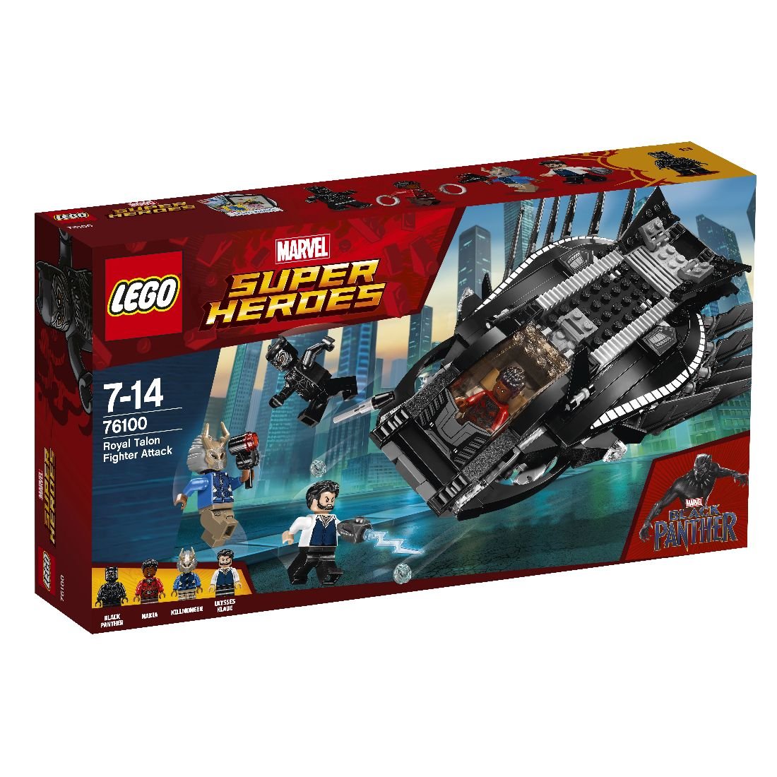 LEGO Marvel, klocki, Super Heroes, Atak myśliwca Royal Talon Fighter, 76100