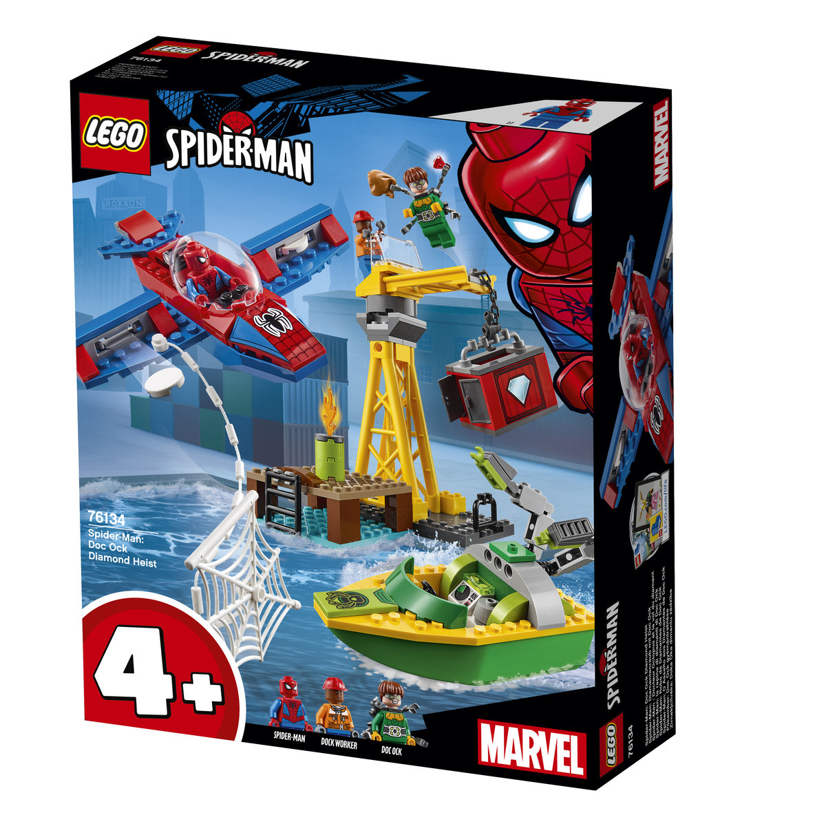 LEGO Marvel, klocki, Super Heroes, Doktor Octopus - skok na diamenty, 76134