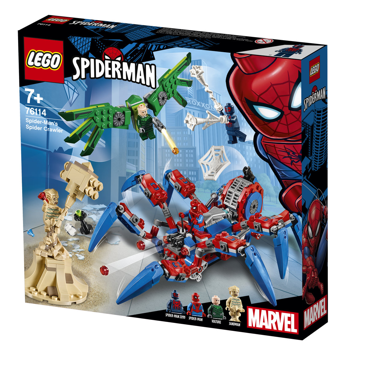 LEGO Marvel, Spider Man, klocki Mechaniczny pająk Spider-Mana, 76114