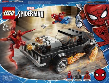 LEGO Marvel, Spider-Man, klocki Spider-Man i Upiorny Jeździec kontra Carnage, 76173 - LEGO