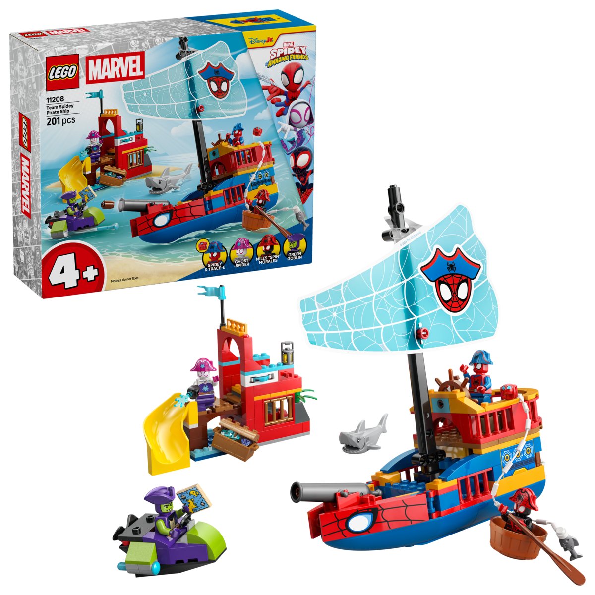 LEGO Marvel Statek piracki drużyny Spidey'ego 11208