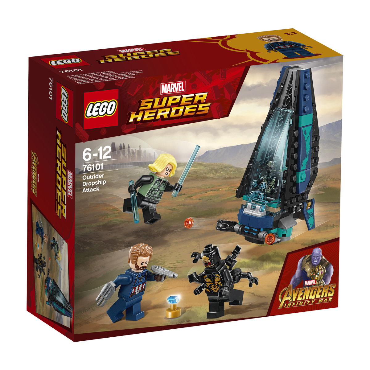 LEGO Marvel, Super Heroes, Avengers, klocki Bad Guy Dropship, 76101