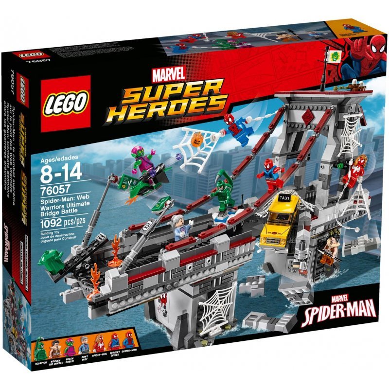 LEGO Marvel, Super Heroes, klocki Spiderman Pajęczy wojownik, 76057