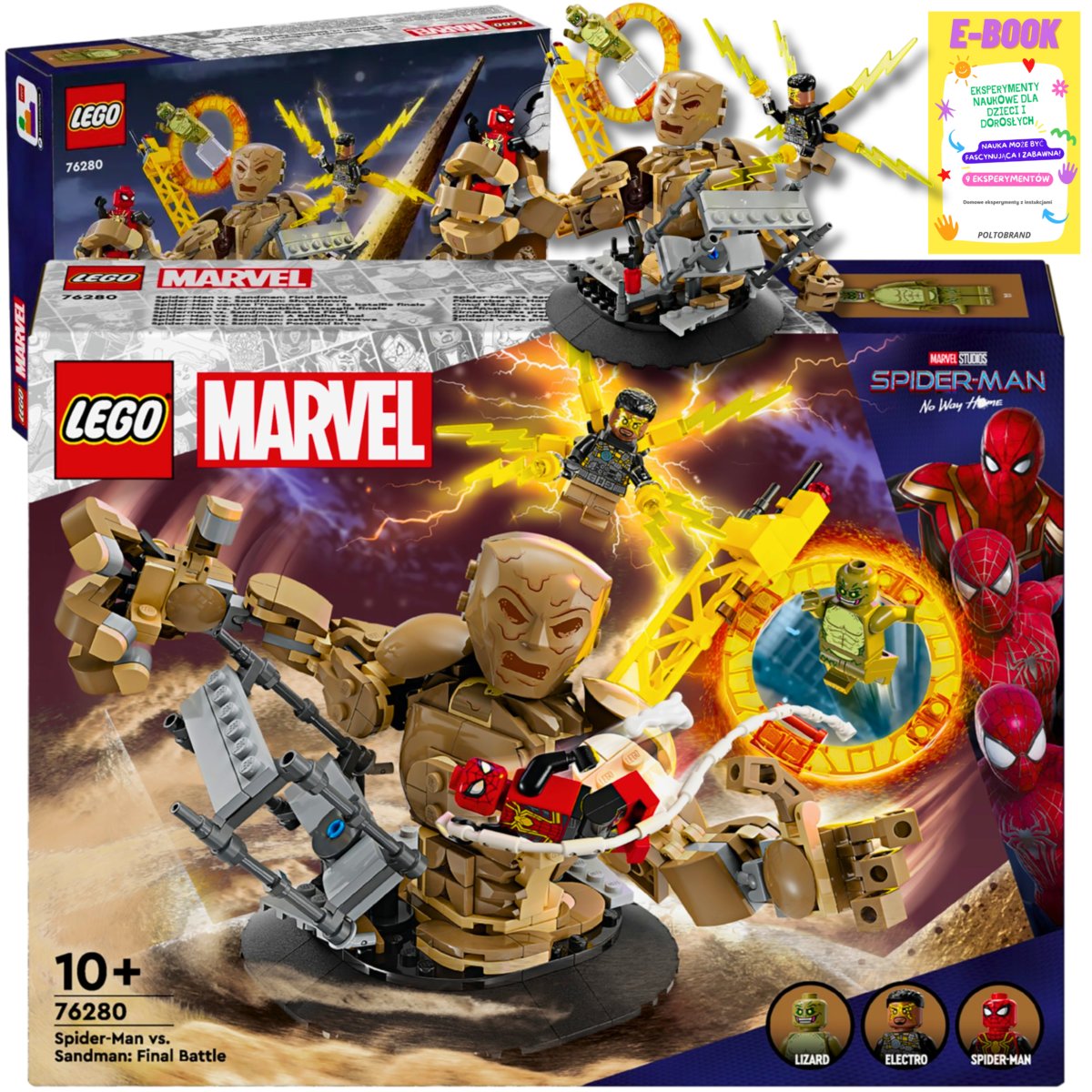 LEGO MARVEL SUPER HEROES Spider-Man vs. Sandman: Ostateczna bitwa 76280 KLOCKI PREZENT + EBOOK
