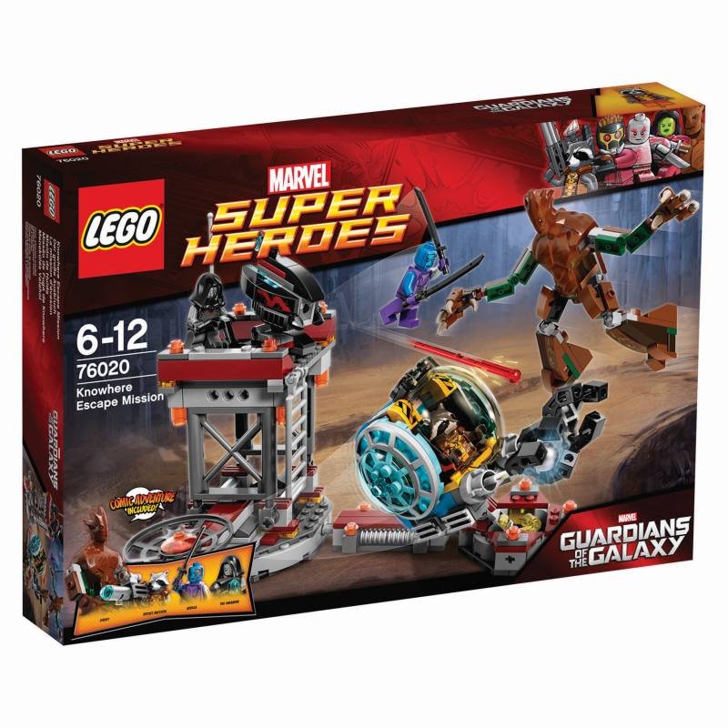 LEGO Marvel, Super Heroes, Strażnicy Galaktyki, klocki Ucieczka z bazy Knowhere, 76020