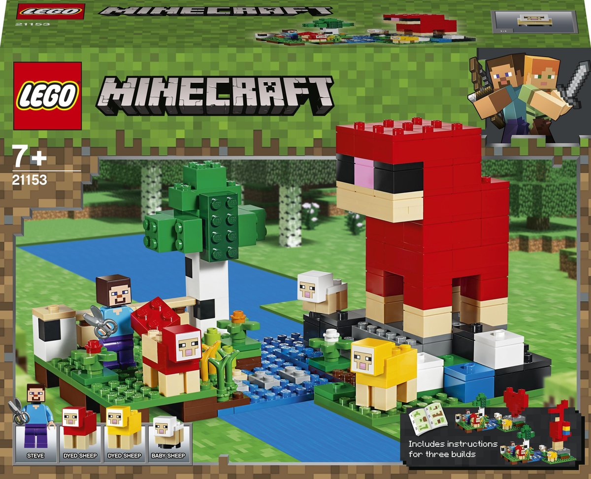 LEGO Minecraft, klocki Hodowla owiec, 21153