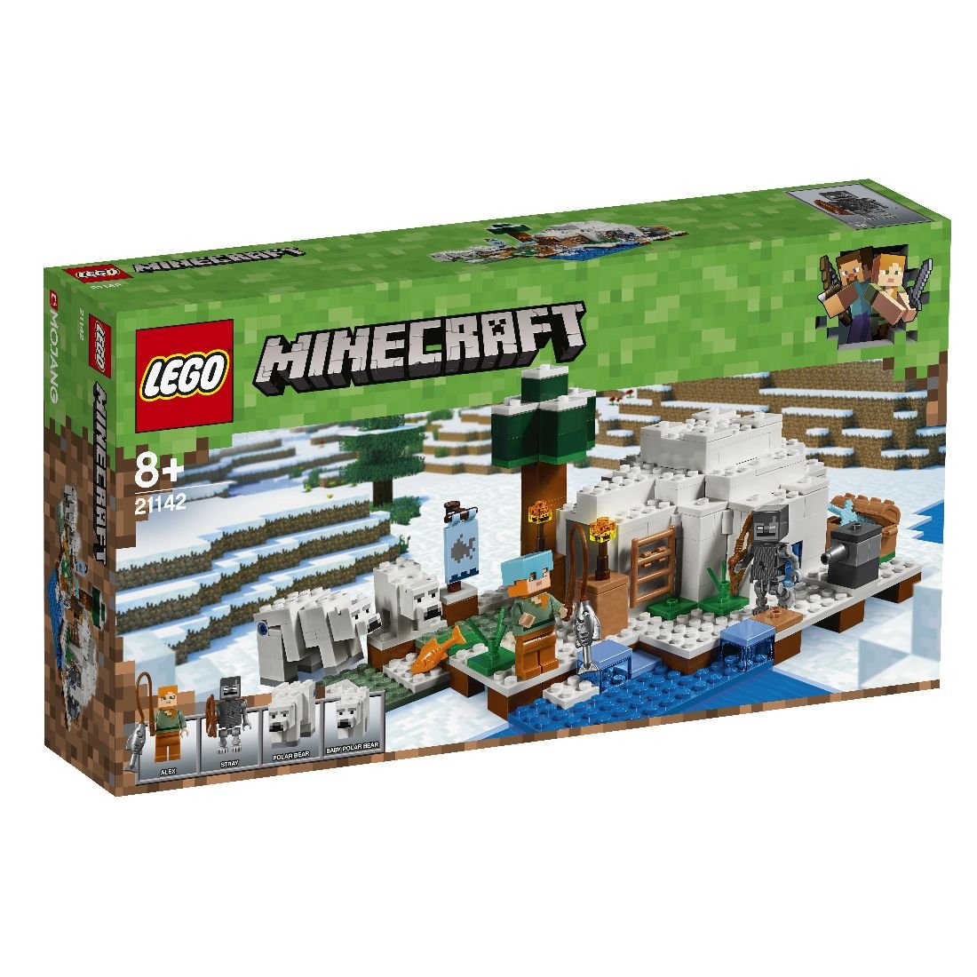 LEGO Minecraft, klocki Igloo niedźwiedzia polarnego, 21142