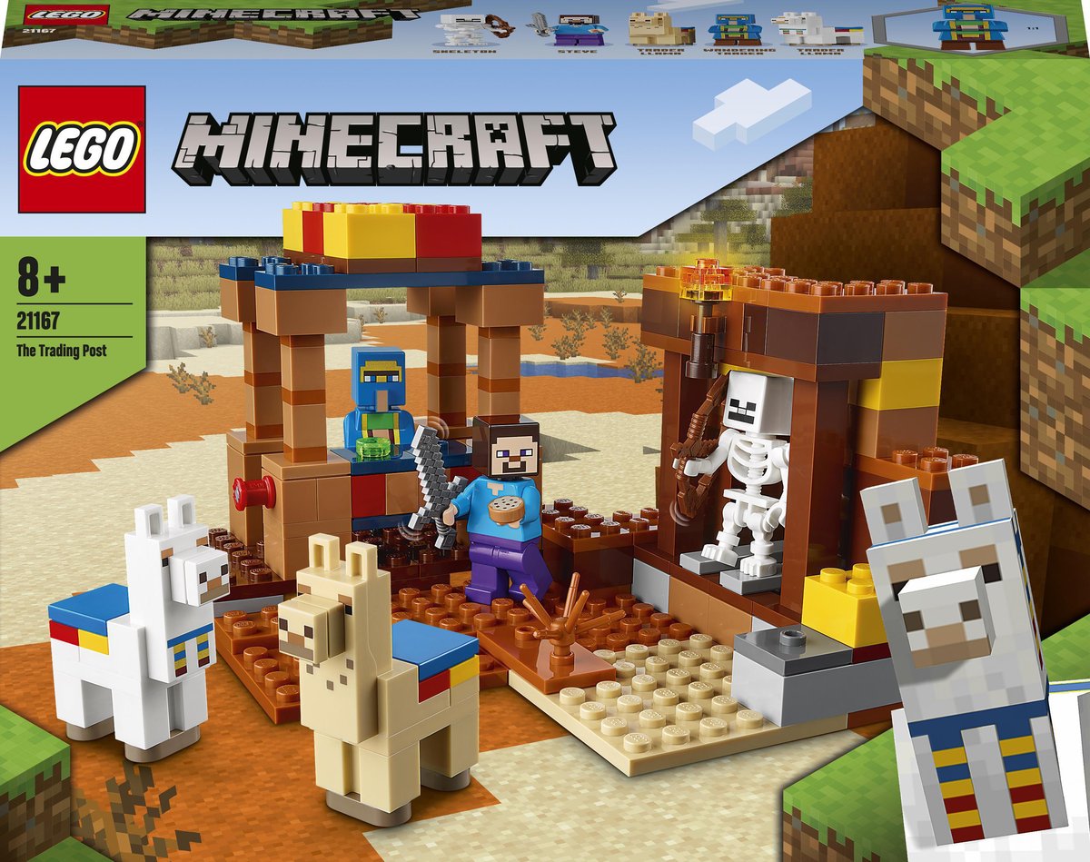 LEGO Minecraft, klocki punkt handlowy, 21167