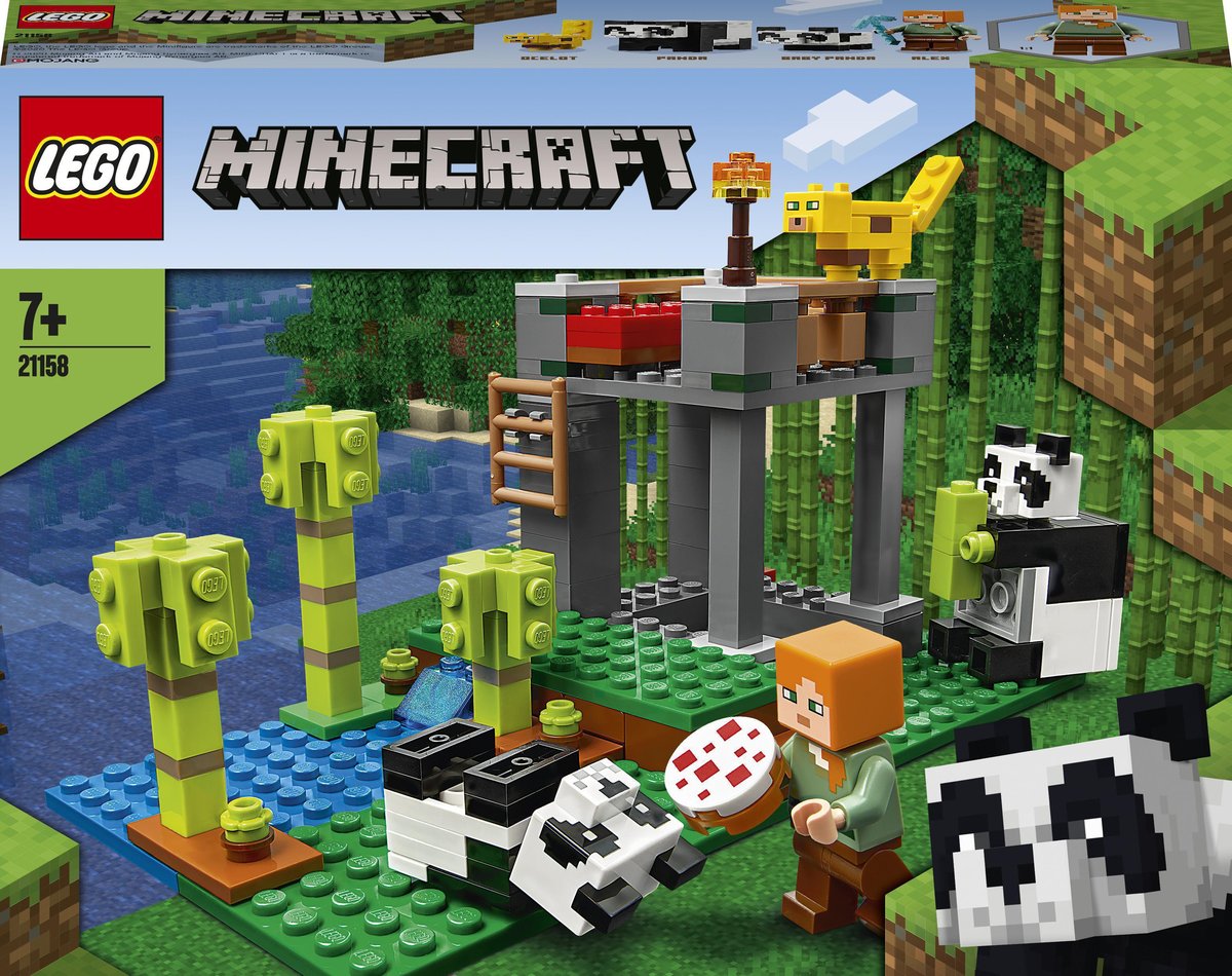 LEGO Minecraft, klocki Żłobek dla Pand, 21158