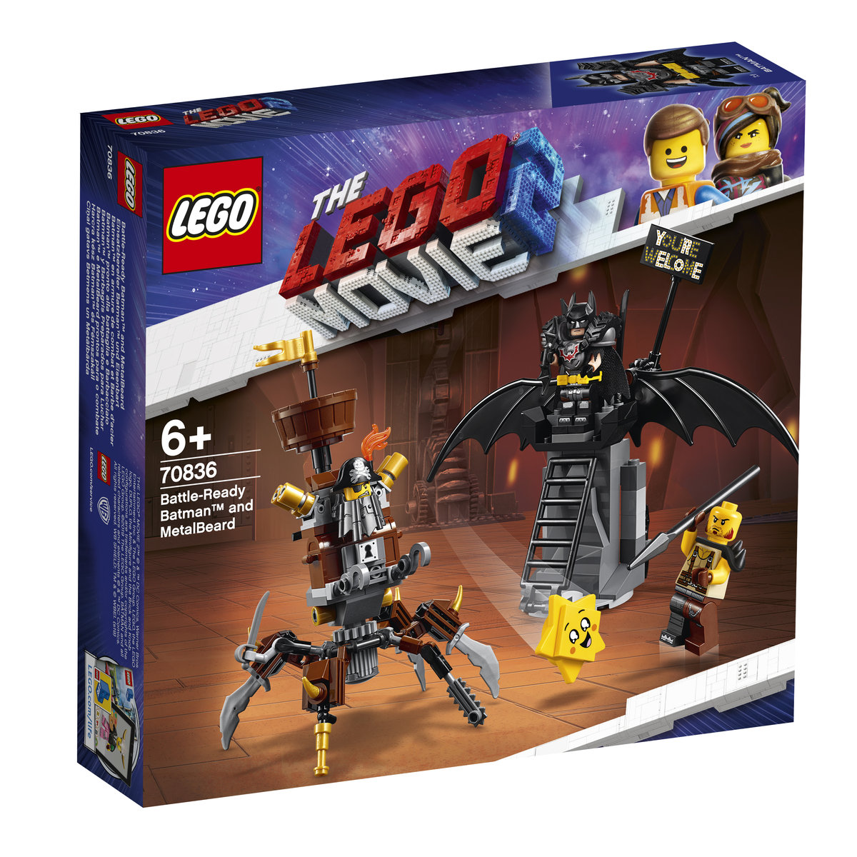 LEGO Movie 2, klocki Batman i Stalowobrody, 70836
