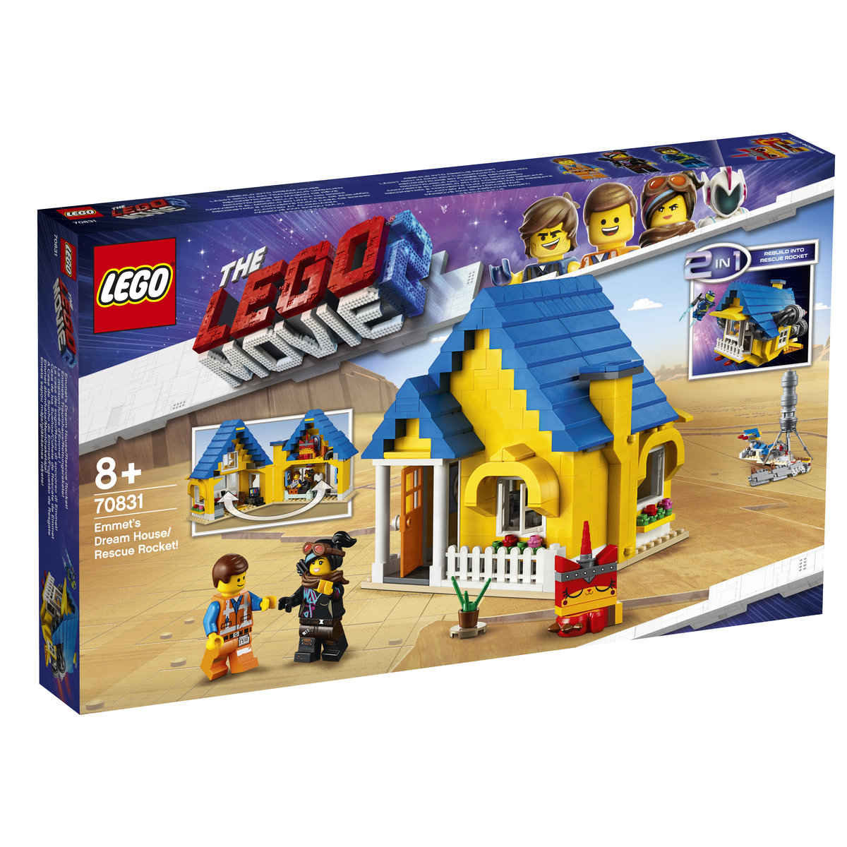 LEGO Movie 2, klocki Dom Emmeta/Rakieta ratunkowa, 70831