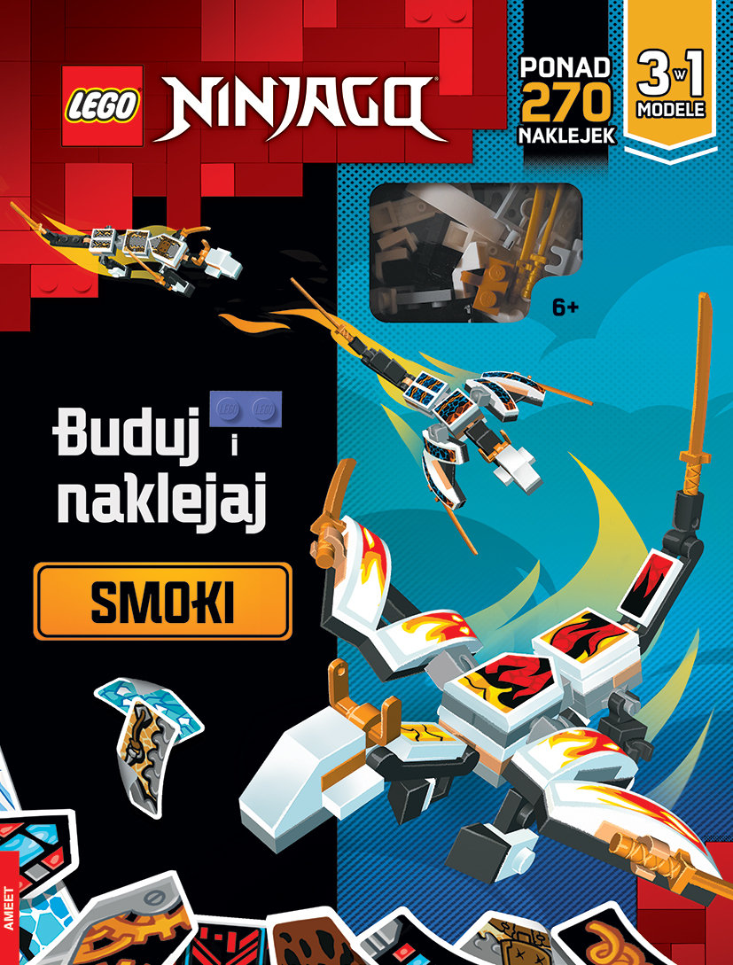 LEGO NINJAGO. Buduj i naklejaj: smoki-Zdjęcie-0