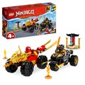 LEGO Ninjago, klocki, Bitwa samochodowo-motocyklowa między Kaiem a Rasem, 71789 - LEGO