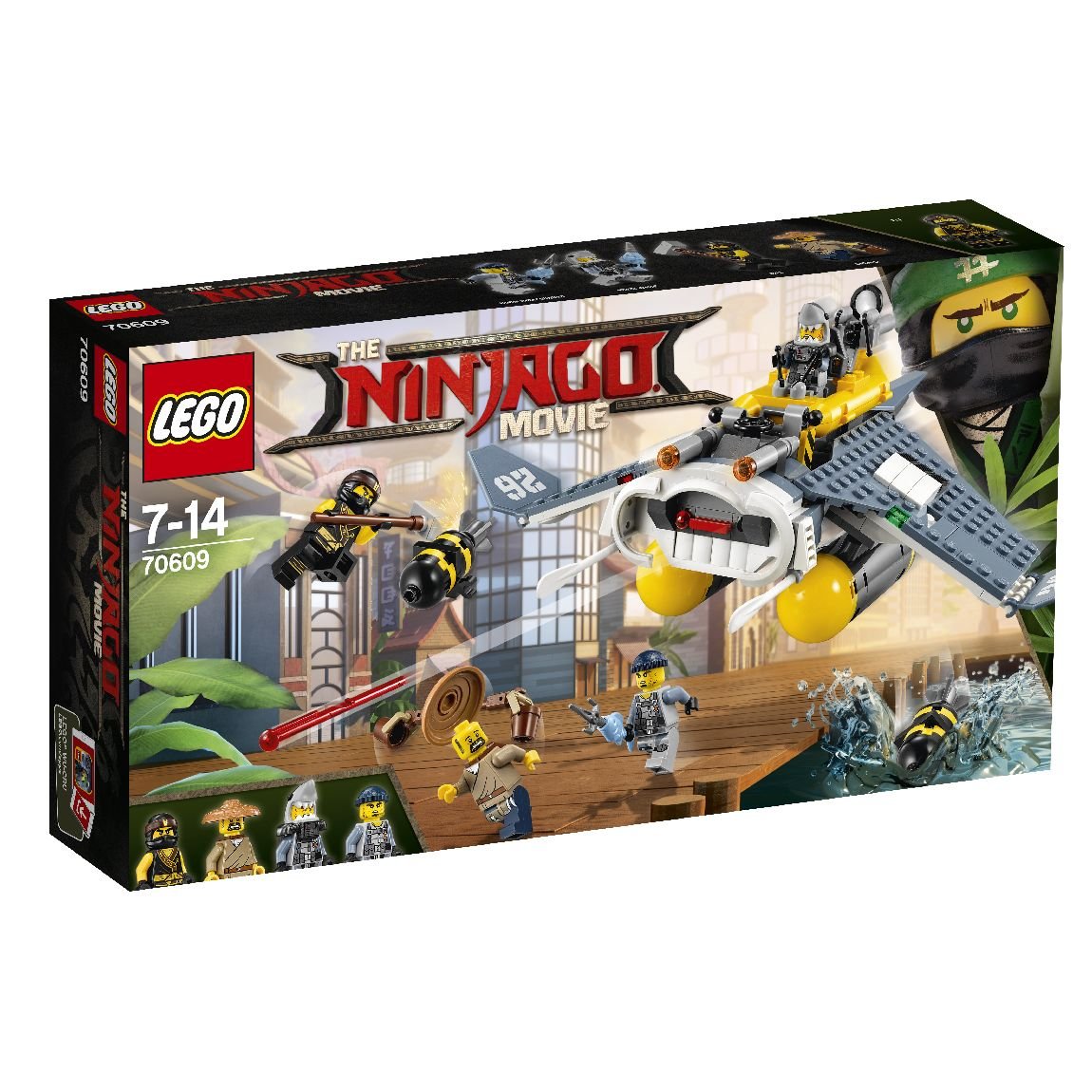LEGO Ninjago, klocki Bombowiec Manta Ray, 70609