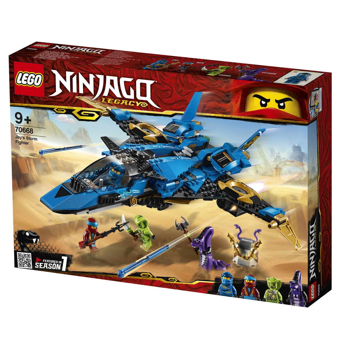 LEGO Ninjago, klocki Burzowy myśliwiec Jaya, 70668