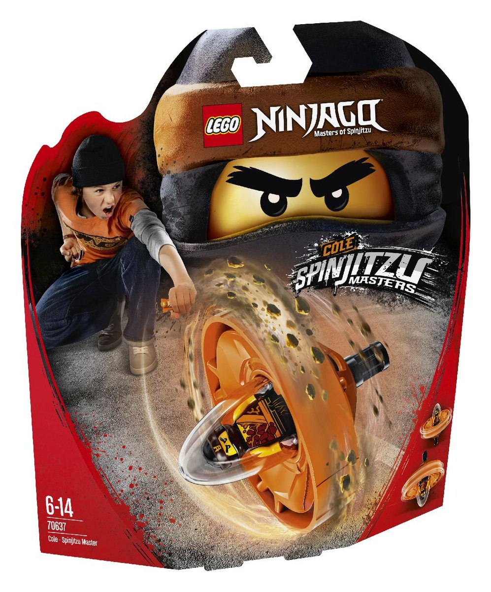 LEGO Ninjago, klocki Cole mistrz Spinjitzu, 70637