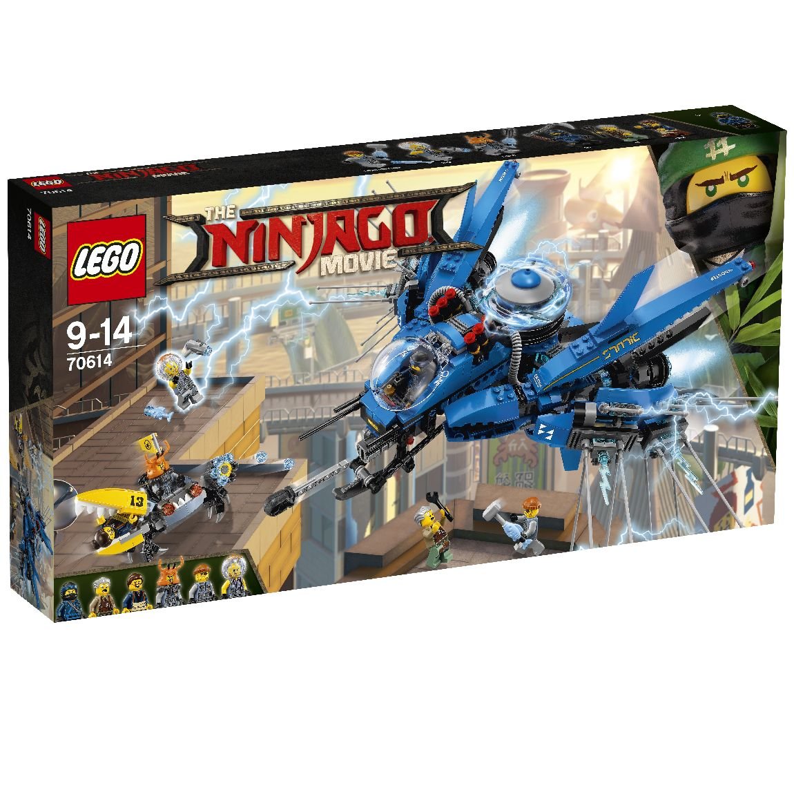 LEGO Ninjago, klocki Odrzutowiec Błyskawica, 70614