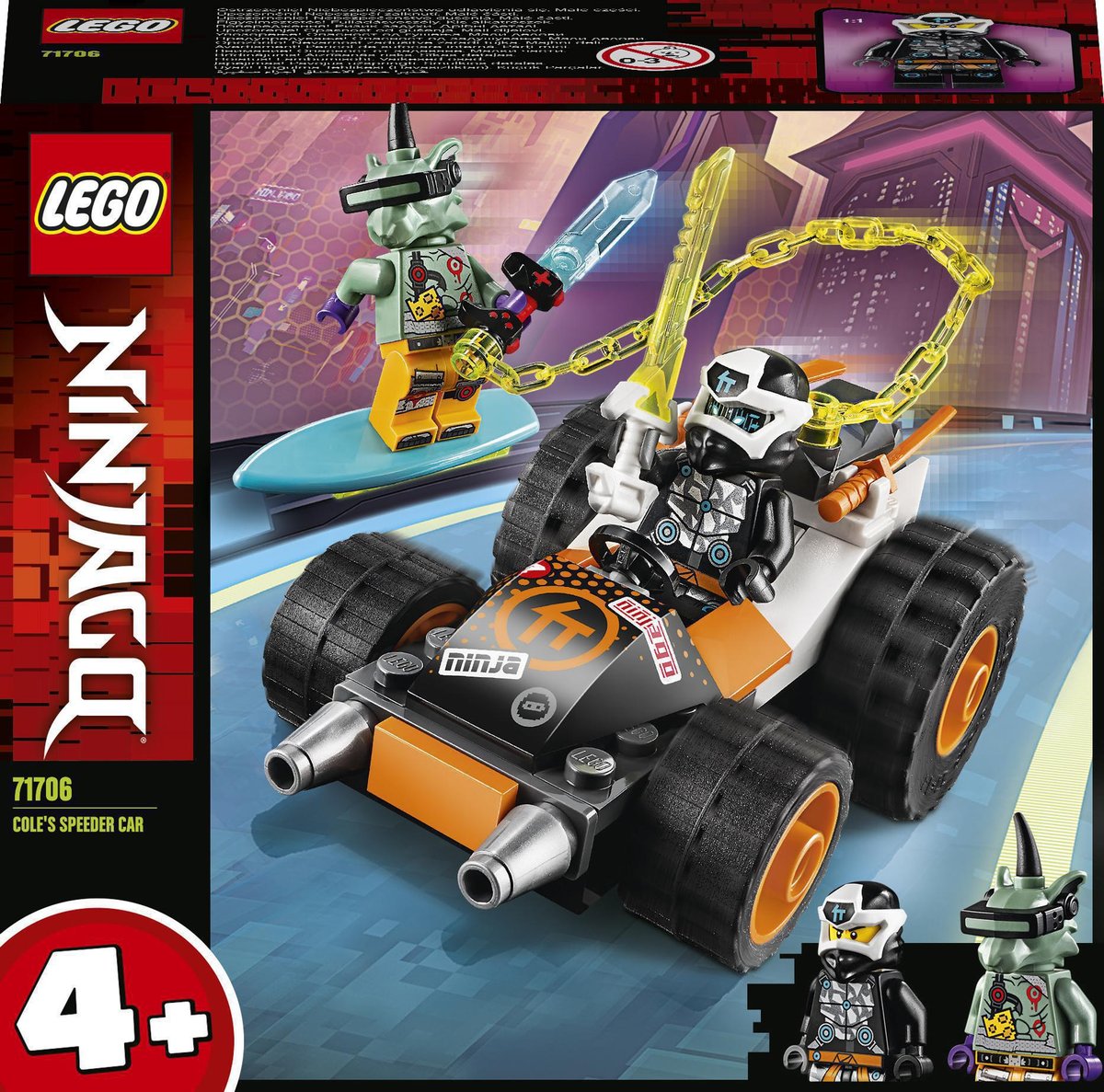 LEGO Ninjago, klocki Samochód Cole'a, 71706