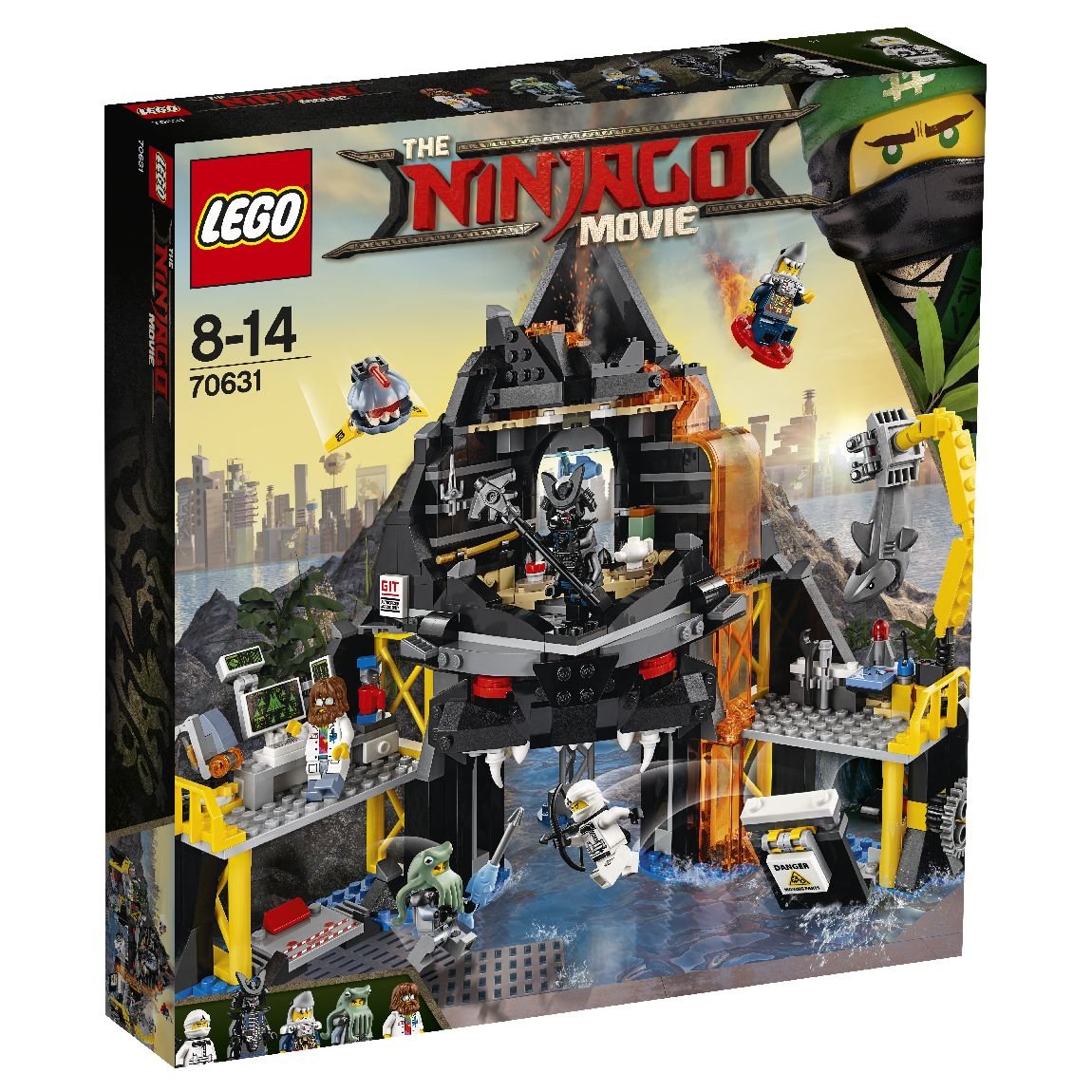 LEGO Ninjago, klocki Wulkaniczna kryjówka Garmadona, 70631