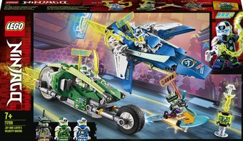 LEGO Ninjago, klocki Wyścigówki Jaya i Lloyda, 71709 - LEGO