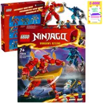LEGO NINJAGO Mech żywiołu ognia Kaia 71808 KLOCKI PREZENT + EBOOK
