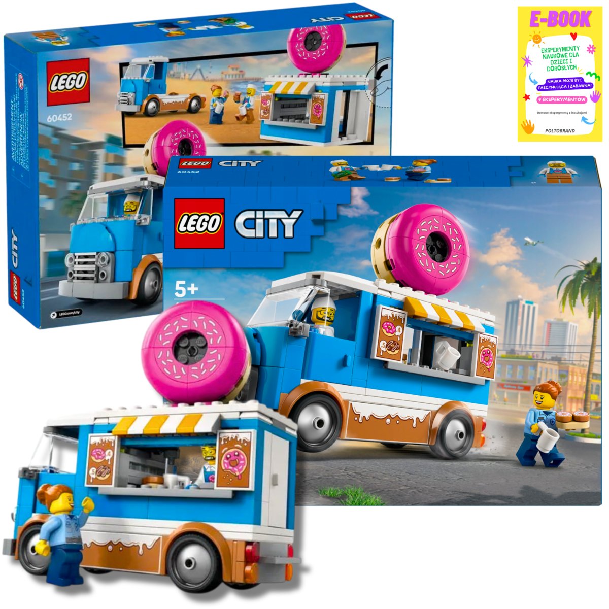 LEGO NOWOŚCI City Mobilna pączkarnia (60452) KLOCKI PREZENT + EBOOK