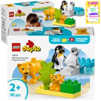 LEGO NOWOŚCI : DUPLO Rodziny dzikich zwierząt: pingwiny i lwy 10442 PREZENT + EBOOK
